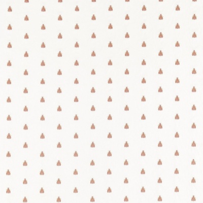 Clarke & Clarke Falena Embroidery Fabric in Blush & Gold